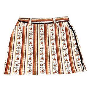 Tilania Australia Women's Ethnic-Modern Print Golf Skort, Multicolor, USA Size 8